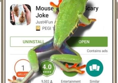 屏幕上显示青蛙的软件下载-手机屏幕上的青蛙恶作剧2.0 安卓最新版