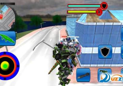 Robot Crocodile City USA Attack:Futuristic War(机器人鳄鱼城市攻击未来战争)1.0 安卓免费版