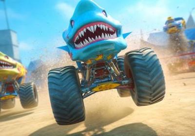 怪物头卡车竞速游戏下载-怪物头卡车竞速游戏(Muscle Monster Truck Stunt Games)1.9 安卓版