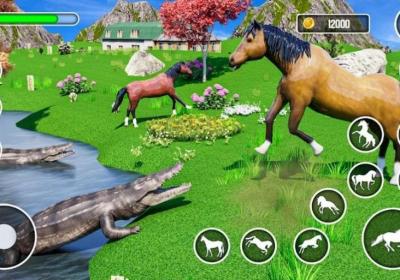 虚拟野马动物模拟器下载-虚拟野马动物模拟器(Wild Horse Family Life Game)1.1 安卓版