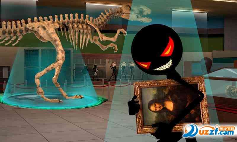 火柴人抢劫博物馆手游下载-Stickman Museum Robbery Escape(火柴人抢劫博物馆)1.0 安卓版截图