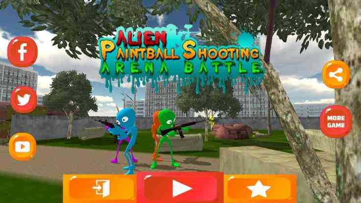 外星人彩弹射击竞技场((Alien Paintball Shooting Arena Battle))1.0 安卓版截图