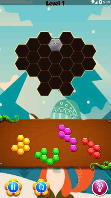 狐狸冬季拼图游戏(Hexa Fox Winter Game)1.0 免费版截图